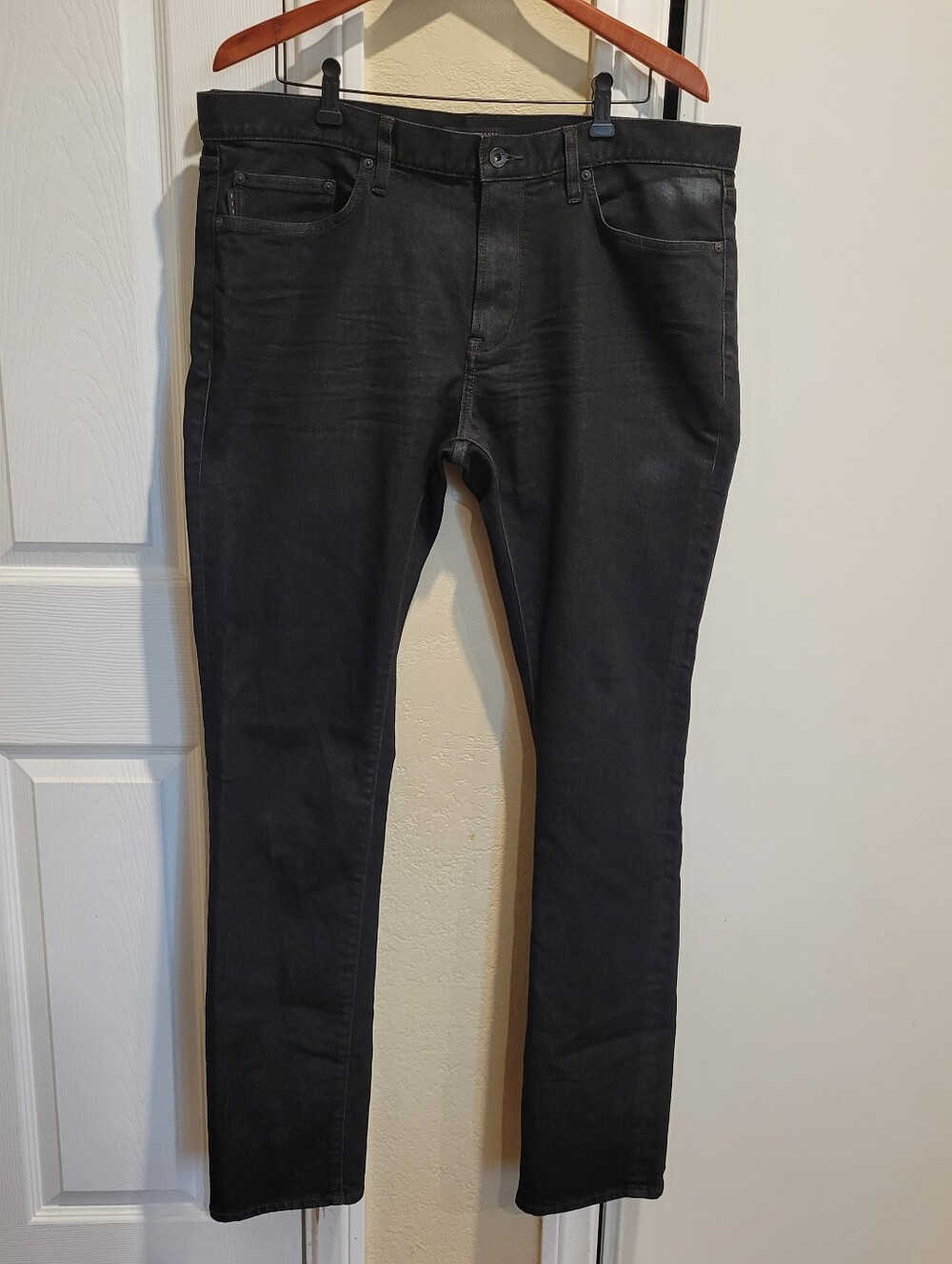 John Varvatos Wight Skinny Black Mens Cotton Jeans Size 38